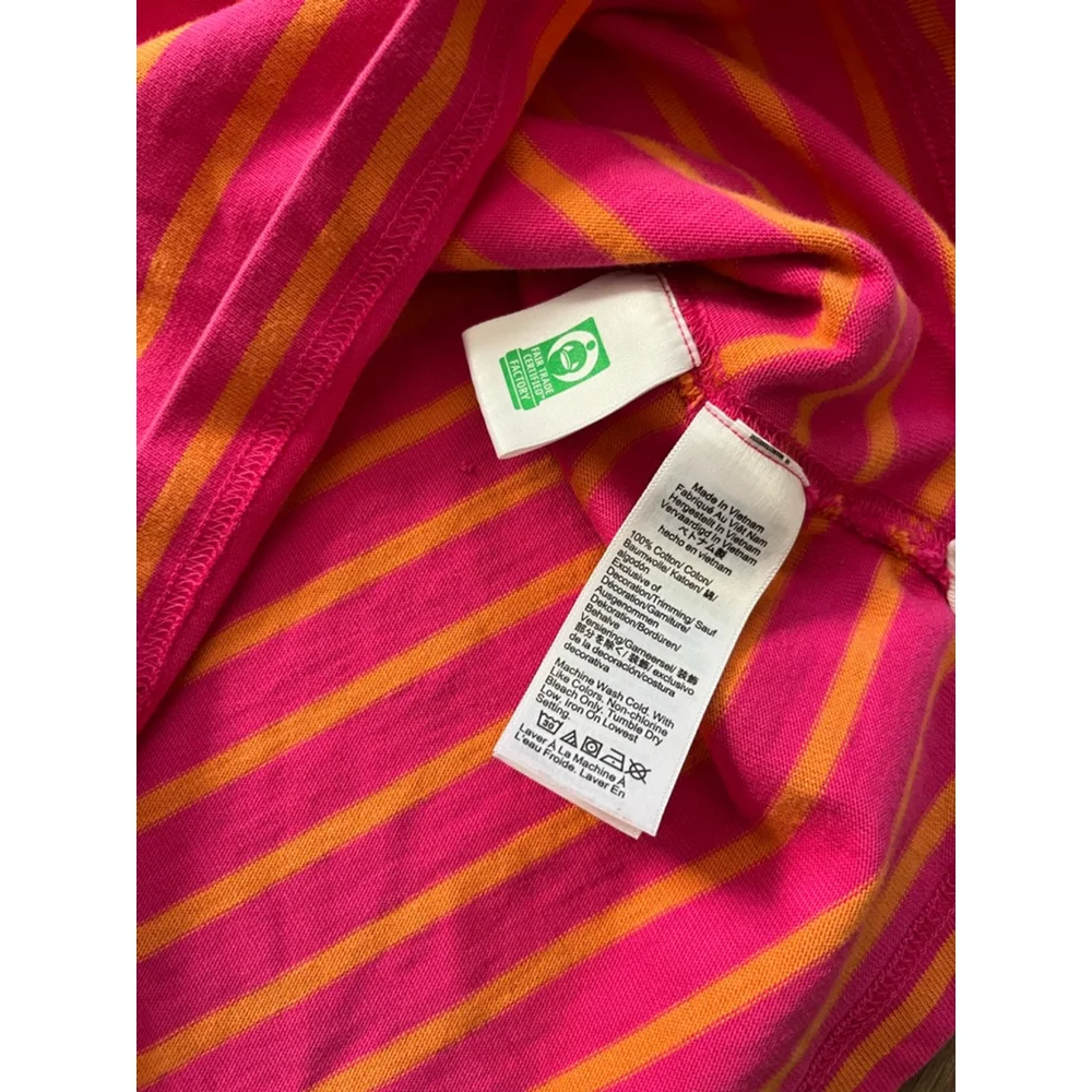 J. Crew short sleeve striped rugby shirt M